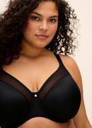 Smooth Underwire Moulded Non-Padded Bra - Black