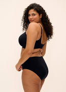 Smooth Underwire Moulded Non-Padded Bra - Black