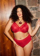 Smooth Underwire Moulded Non-Padded Bra - Haute Red