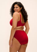 Smooth Underwire Moulded Non-Padded Bra - Haute Red