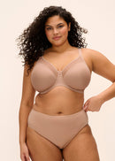 Smooth Underwire Moulded Non-Padded Bra - Sahara