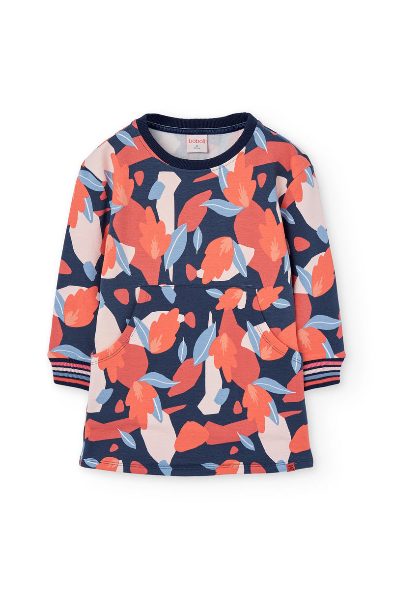 Fleece Printed Dress - Print