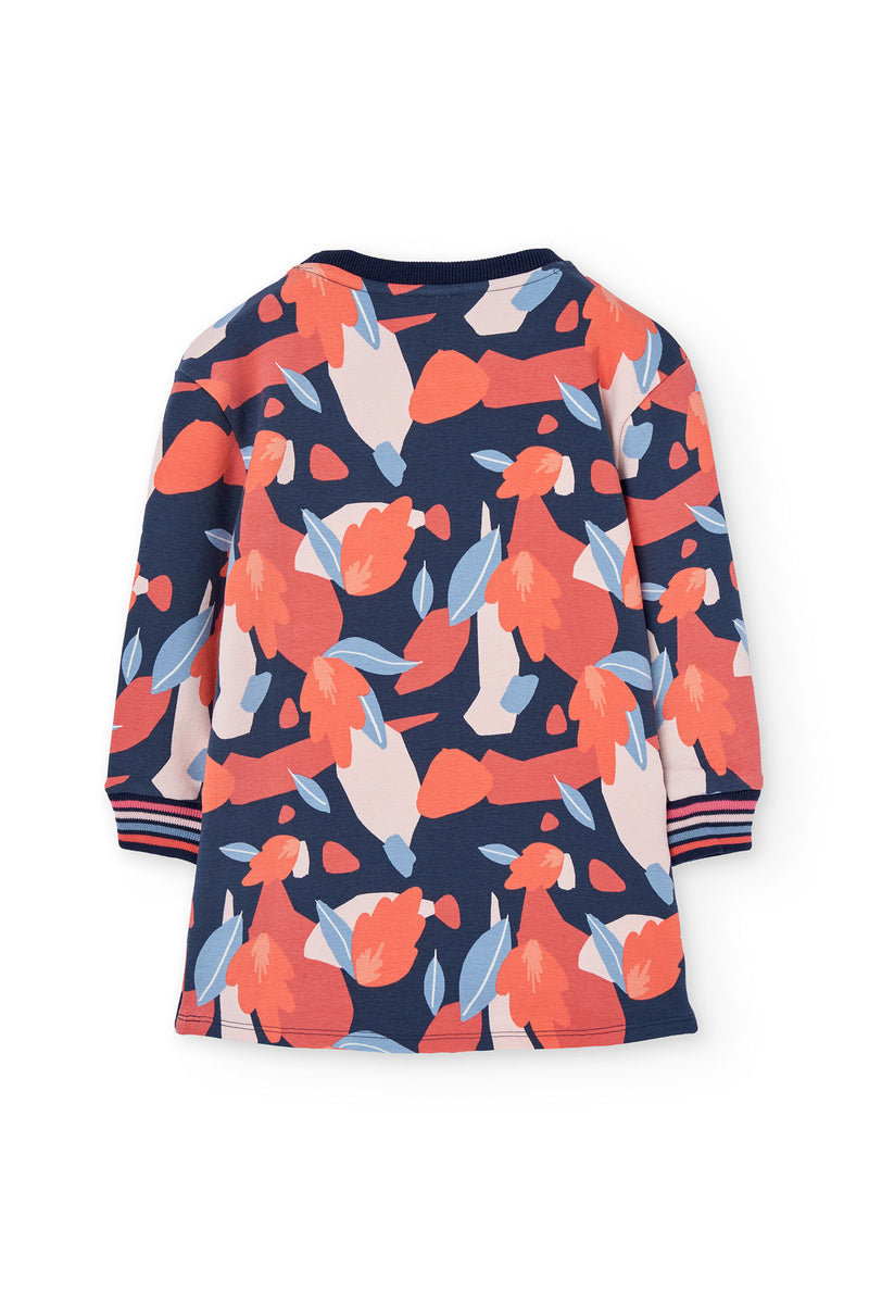 Fleece Printed Dress - Print