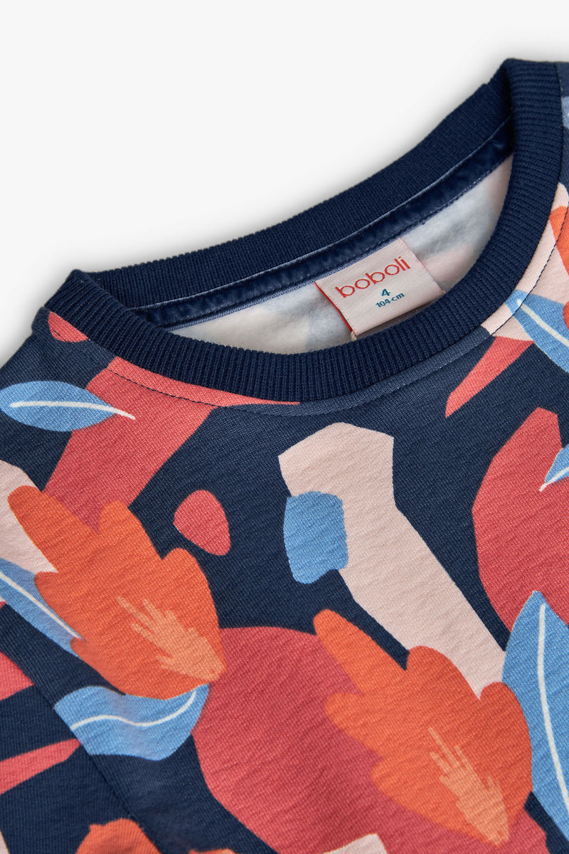 Fleece Printed Dress - Print