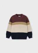 Colourblock Jersey Top - Plum