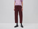Low Waist Balloon Leg Trouser - Bordeaux