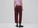 Low Waist Balloon Leg Trouser - Bordeaux