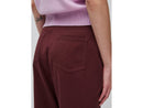 Low Waist Balloon Leg Trouser - Bordeaux