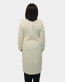 Scalloped Edge Coat - Cream