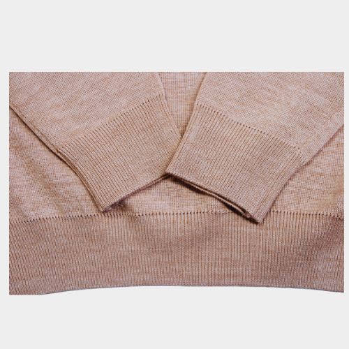 Plain Crew Neck Jumper - Peach