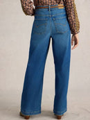 Ayla Wide Leg Jean - Mid Denim