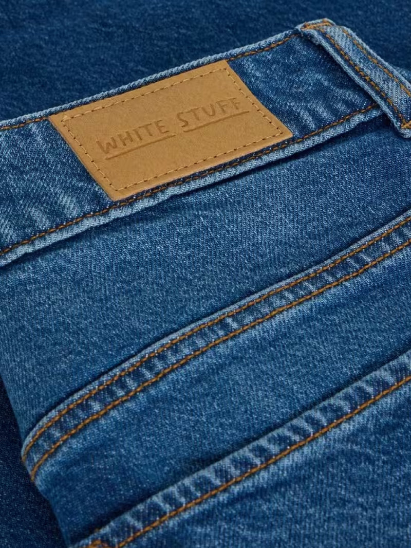 Ayla Wide Leg Jean - Mid Denim