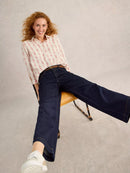 Ayla Wide Leg Jean - Dark Denim