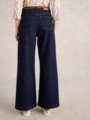 Ayla Wide Leg Jean - Dark Denim