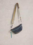 Mini Sebby Leather Sling Bag - Navy