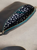 Mini Sebby Leather Sling Bag - Navy