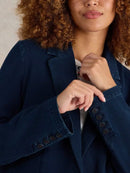 Evelyn Jersey Blazer - Dark Denim