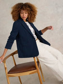 Evelyn Jersey Blazer - Dark Denim