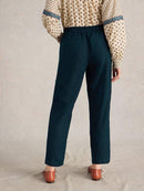 Rowena Linen Trouser - Dark Navy
