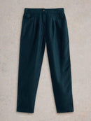 Rowena Linen Trouser - Dark Navy