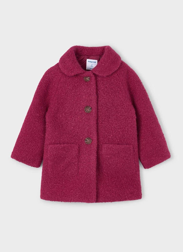 Shearling Coat - Cherry