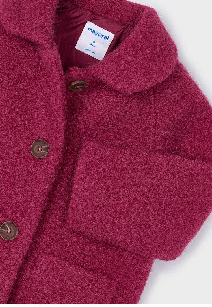 Shearling Coat - Cherry