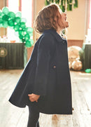 Woolen Coat - Navy