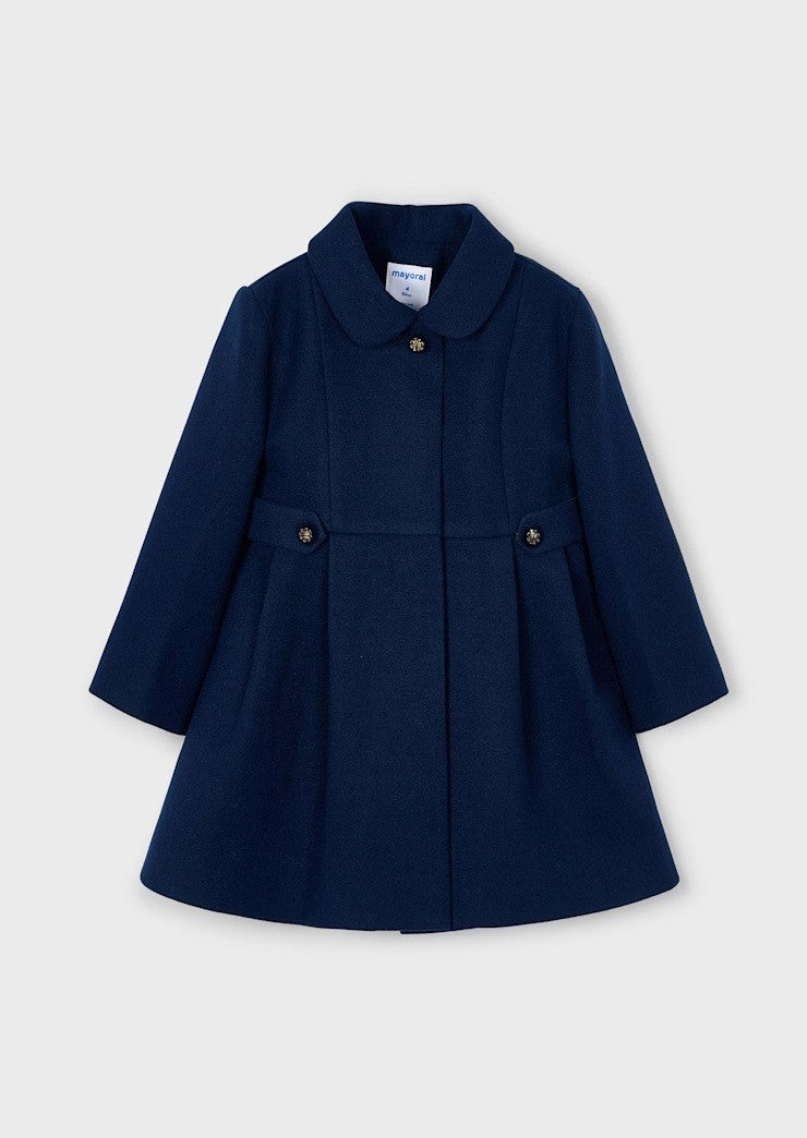 Woolen Coat - Navy