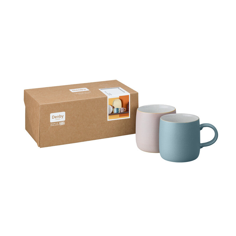 Impression Mix Set of 2 Mugs - Pink & Blue