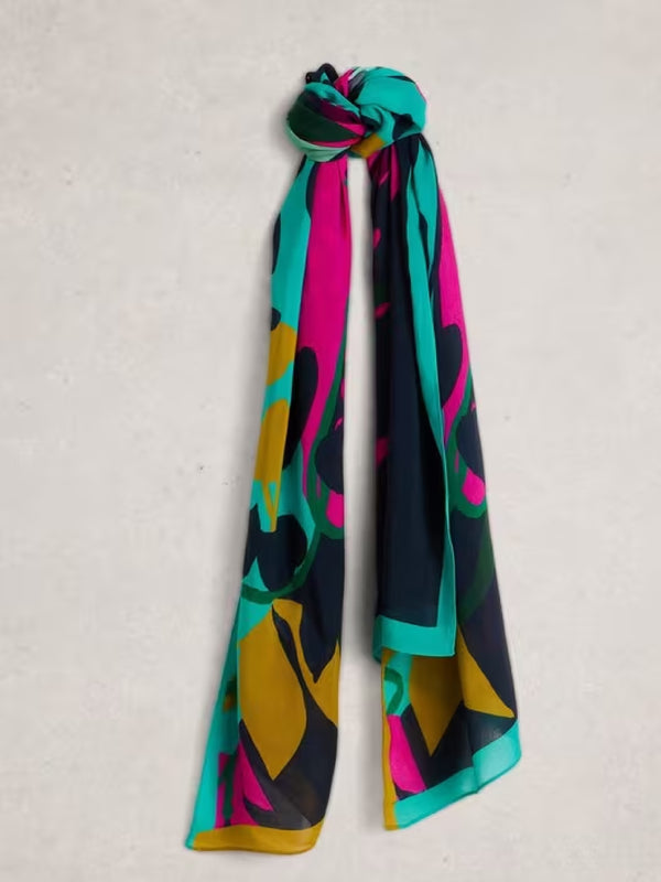 Sophie Printed Scarf - Purple