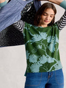 Olive Print Jumper - Green