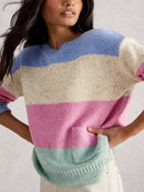 Victoria Stripe Jumper - Natural