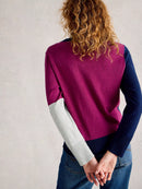 Katie Abstract Jumper - Navy