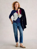 Katie Abstract Jumper - Navy