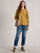 Talia Nep Jumper - Chartreuse Print