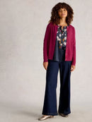 Lulu Cardigan - Dark Plum