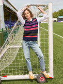 Lottie Fairisle Tank Top - Navy