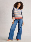 Tara Texture Tank Top - Blue