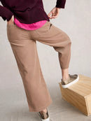 Tia Wide Leg Crop Cord - Natural