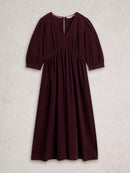 Lucy Cord Dress - Dark Plum