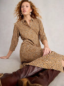 Rua Jersey Shirt Dress - Chartreuse Print