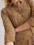 Rua Jersey Shirt Dress - Chartreuse Print