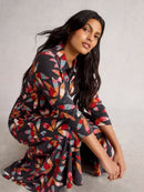 Rua Jersey Shirt Dress - Grey