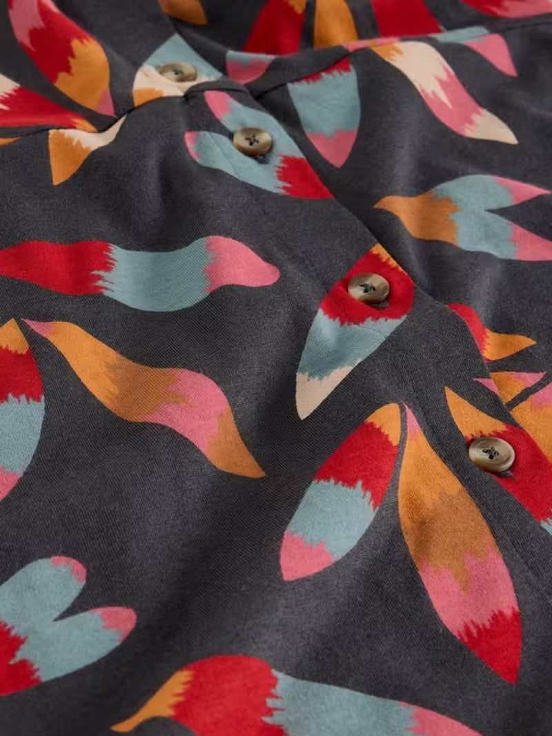 Rua Jersey Shirt Dress - Grey