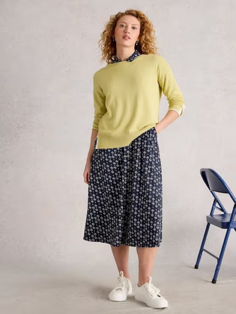 Rua Jersey Shirt Dress - Navy