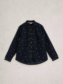 Sophie Cord Shirt - Navy Multi