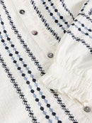 Naomi Embroidered Shirt - Ivory