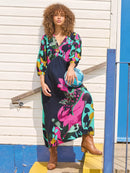 Lucy Midi Dress - Pink