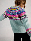 Arctic Fairisle Jumper - Blue Multi