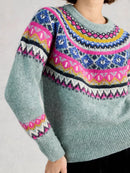 Arctic Fairisle Jumper - Blue Multi
